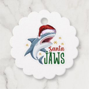 Santa Jaws Geschenkanhänger