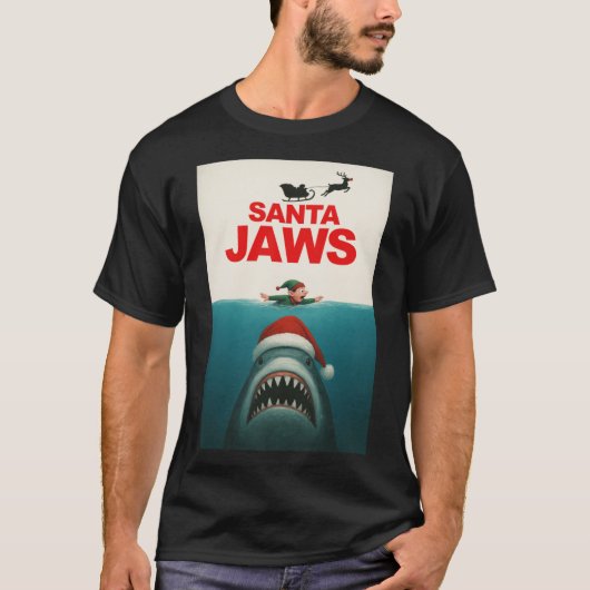 Santa Jaws Mädchen Geschenk Geschenk T-Shirt (Vorderseite)