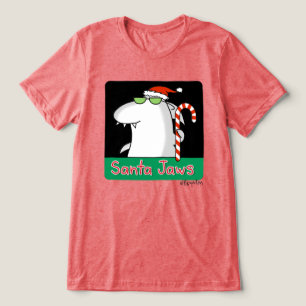 Santa Jaws Tri-Blend Shirt