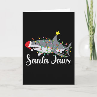 Santa Jaws Weihnachten Karte