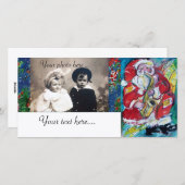 SANTA & JAZZ FEIERTAGSKARTE (Vorne/Hinten)