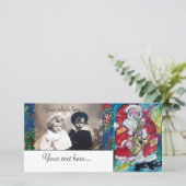 SANTA & JAZZ FEIERTAGSKARTE (Stehend Vorderseite)