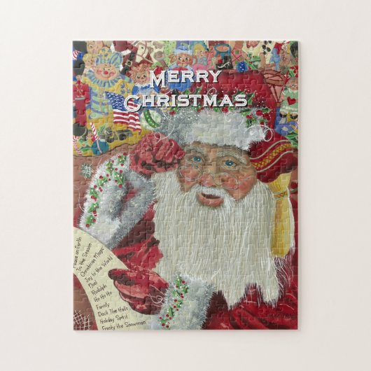 Santa Jigsaw Puzzle „Checking It Twice“ 252 Teile (Vertikal)
