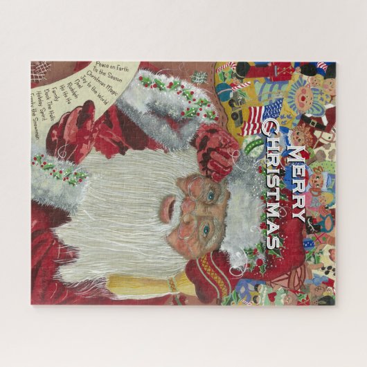 Santa Jigsaw Puzzle "Twente es überprüfen" 520 Stü (Horizontal)