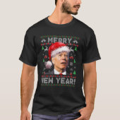 Santa Joe Biden Funny Merry New Years Christmas Ug T-Shirt (Vorderseite)