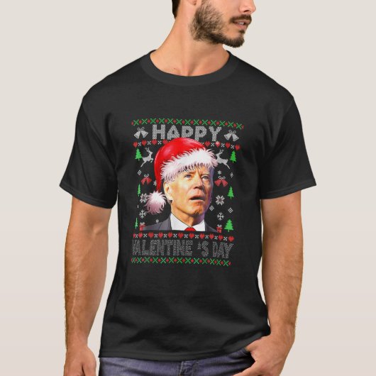 Santa Joe Biden, glücklicher Valentinstag, stürmis T-Shirt (Vorderseite)