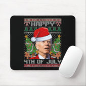 Santa Joe Biden Glückwunsch 4. Juli Ugly Weihnacht Mousepad (Mit Mouse)
