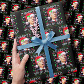 Santa Joe Biden Happy 4. Juli Ugly Weihnachten Geschenkpapier