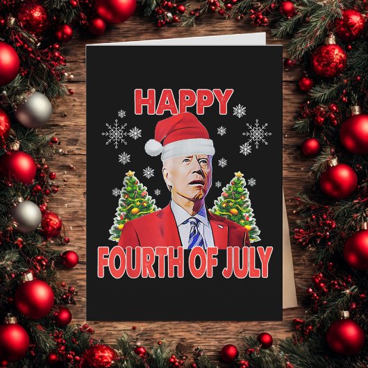 Santa Joe Biden Happy 4. Juli Weihnachten