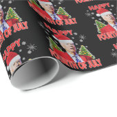 Santa Joe Biden Happy 4. Juli Weihnachten Geschenkpapier (Rolleneckpunkt)