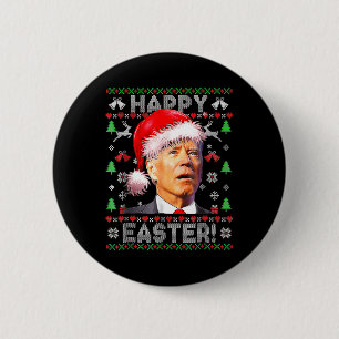 Santa Joe Biden Happy Osterfeier Weihnachten 1 Button