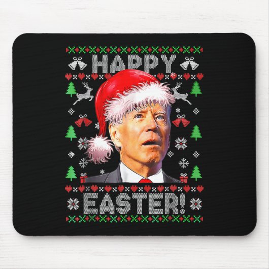 Santa Joe Biden Happy Osterfeier Weihnachten 1 Mousepad (Vorne)