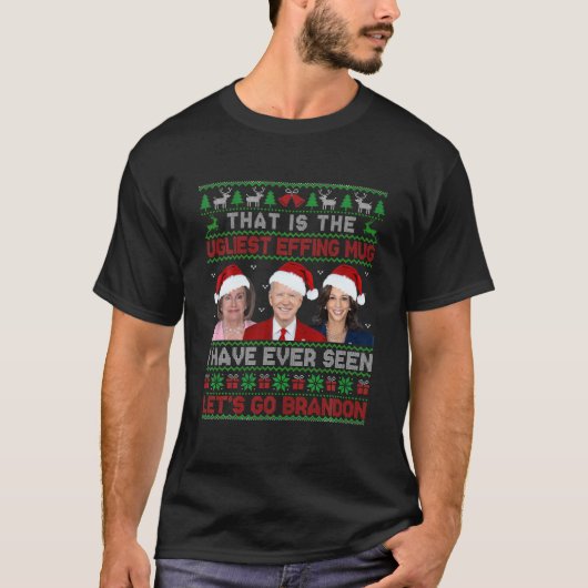 Santa Joe Biden ist das hässlichste aufstrebende C T-Shirt (Vorderseite)
