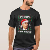 Santa Joe Biden Merry 4th of Oaster Ugly Sweater C T-Shirt (Vorderseite)