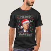 Santa Joe Biden Merry Oaster Ugly Christmas Sweate T-Shirt (Vorderseite)