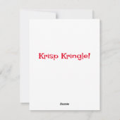 Santa Jokes Feiertagskarte (Rückseite)