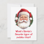 Santa Jokes Feiertagskarte (Vorderseite)