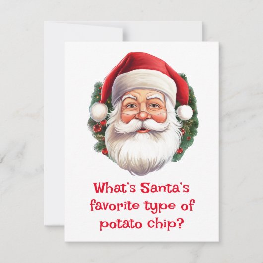 Santa Jokes Feiertagskarte (Vorderseite)