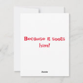 Santa Jokes Feiertagskarte (Rückseite)