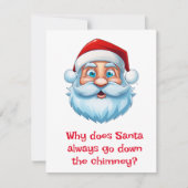 Santa Jokes Feiertagskarte (Vorderseite)