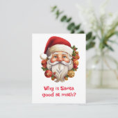 Santa Jokes Feiertagskarte (Stehend Vorderseite)