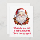 Santa Jokes Feiertagskarte (Vorne/Hinten)