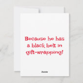 Santa Jokes Feiertagskarte (Rückseite)