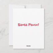 Santa Jokes Feiertagskarte (Rückseite)