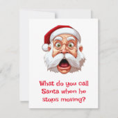 Santa Jokes Feiertagskarte (Vorderseite)