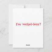 Santa Jokes Feiertagskarte (Rückseite)