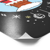 Santa Jolly Hospho Fotodruck (Ecke)