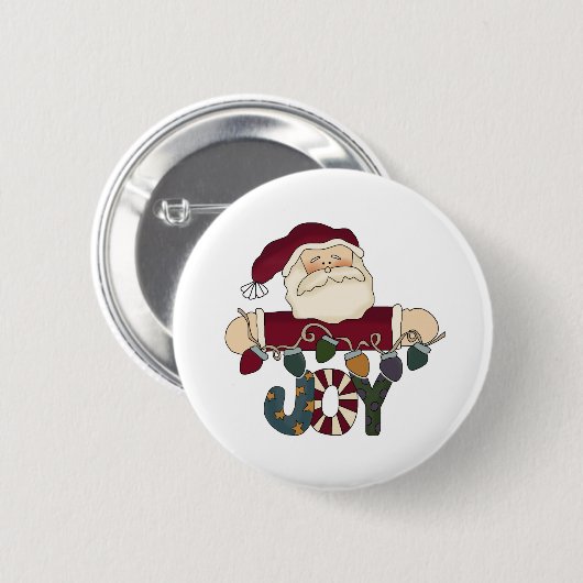 Santa Joy Button (Vorne & Hinten)
