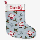 Santa Joy Große Weihnachtsfeier Strumpf Großer Weihnachtsstrumpf (Vorderseite)