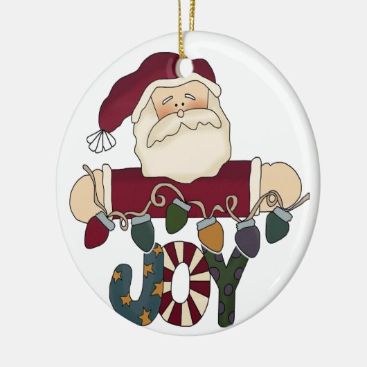 Santa Joy Keepake Ornament (Links)