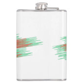 Santa Joy Sock Christmas Vinyl Wrapped Flask Flachmann (Rückseite)