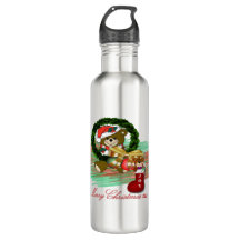 Santa Joy Sock Weihnachtswasserflasche