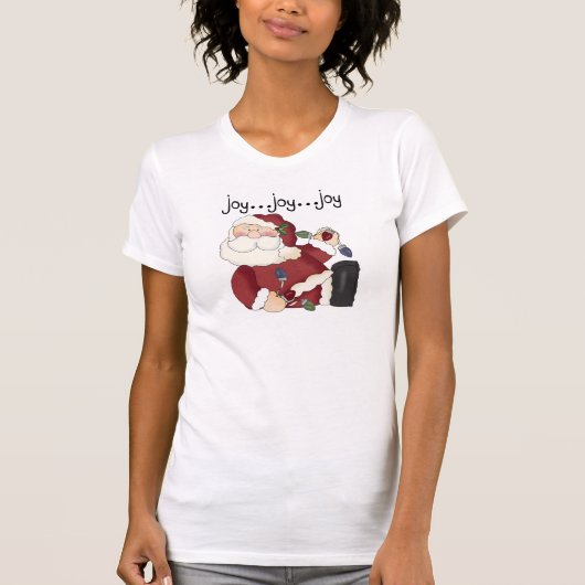Santa Joy T - Shirt und Geschenke (Vorderseite)