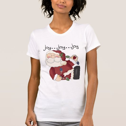 Santa Joy T - Shirt und Geschenke (Vorderseite)