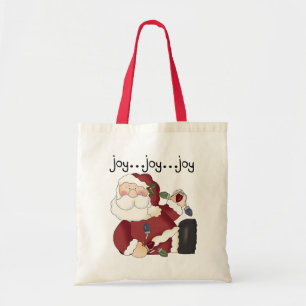 Santa Joy T - Shirt und Geschenke Tragetasche