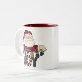 Santa Joy Zweifarbige Tasse (Vorderseite Links)