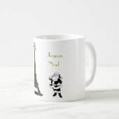 Santa Joyeux Weihnachten Eiffel Tower Paris Weihna Kaffeetasse (VorderseiteRechts)