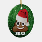 Santa Kack Emoji mit Weihnachtsschmuck in der Weih (Rechts)