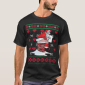 Santa Kackte Down Chimney Ugly Xmas Sweater Chris T-Shirt (Vorderseite)