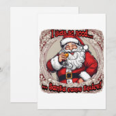 Santa kam zweimal! feiertagskarte (Vorne/Hinten)