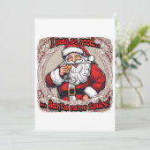 Santa kam zweimal! feiertagskarte (Stehend Vorderseite)