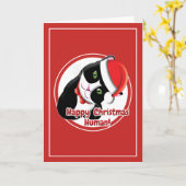 Santa Katze Karte (Gelbe Blume)