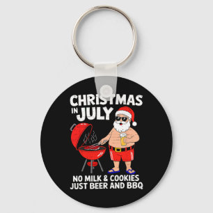 Santa Keine Milch Kekse Nur Bbq Lustiges Weihnacht Schlüsselanhänger