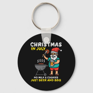 Santa Keine Milch Kekse Nur Bbq Lustiges Weihnacht Schlüsselanhänger