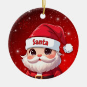 Santa 🎅🎄 keramik ornament (Vorne)