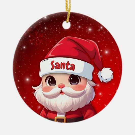 Santa 🎅🎄 keramik ornament (Vorne)